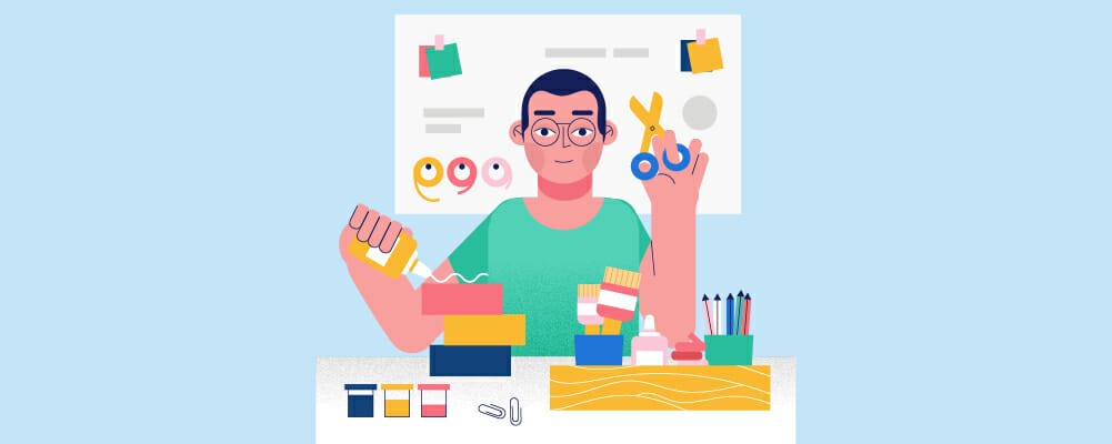 man crafting