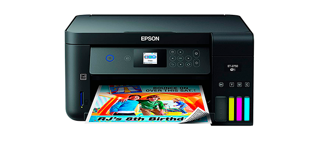 Epson EcoTank ET-2750 Wireless Color All-in-One Cartridge-Free Supertank Printer