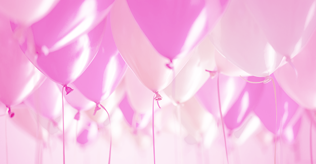 pink balloons
