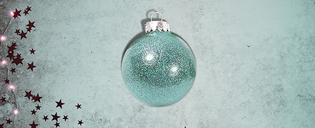 how to make glitter ornaments with polycrylic