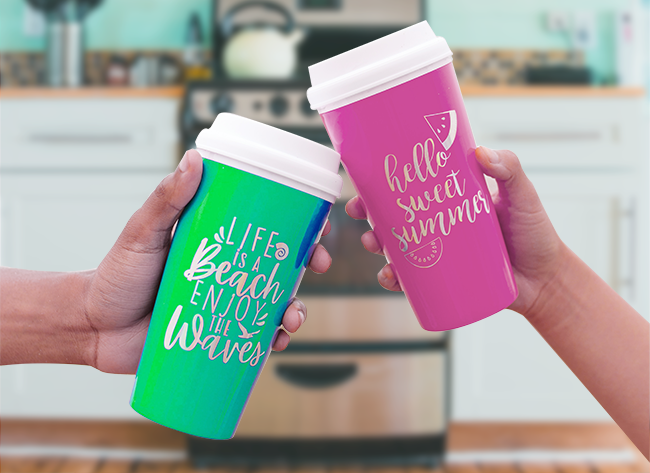 How to sublimate a tumbler in the oven