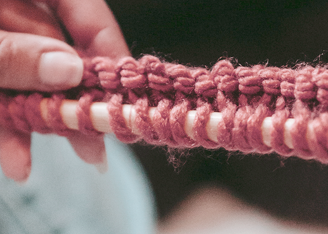 how to count rows in knitting