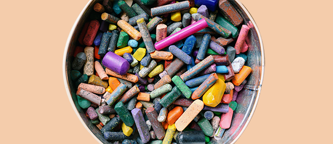 broken crayons
