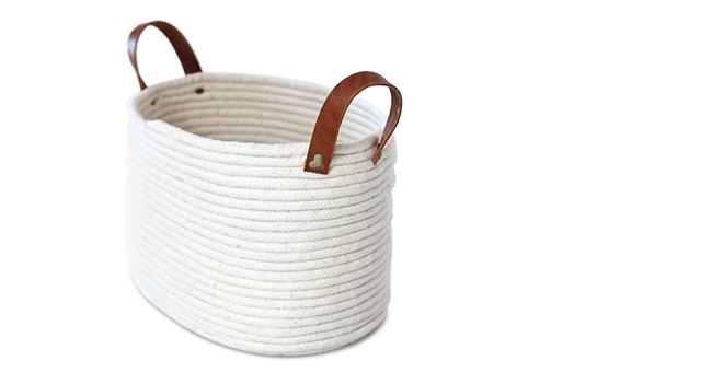 fabric rope basket