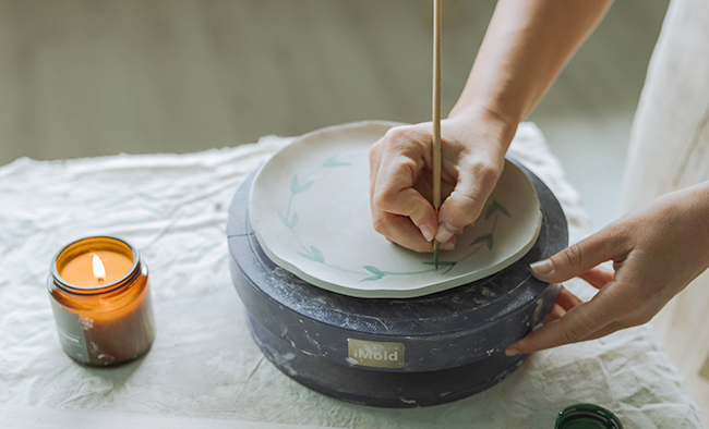 painting air dry clay
