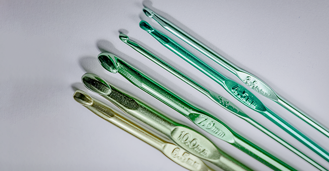 Crochet hook sizes