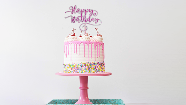 how to make cake topper with cricut