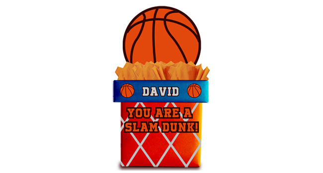 basketball valentines box