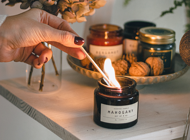 lit the candle