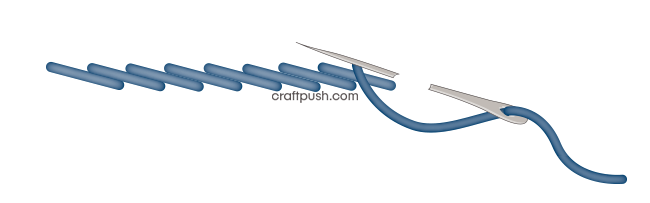 making a stitch outline