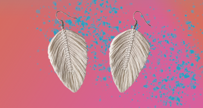 macrame earrings