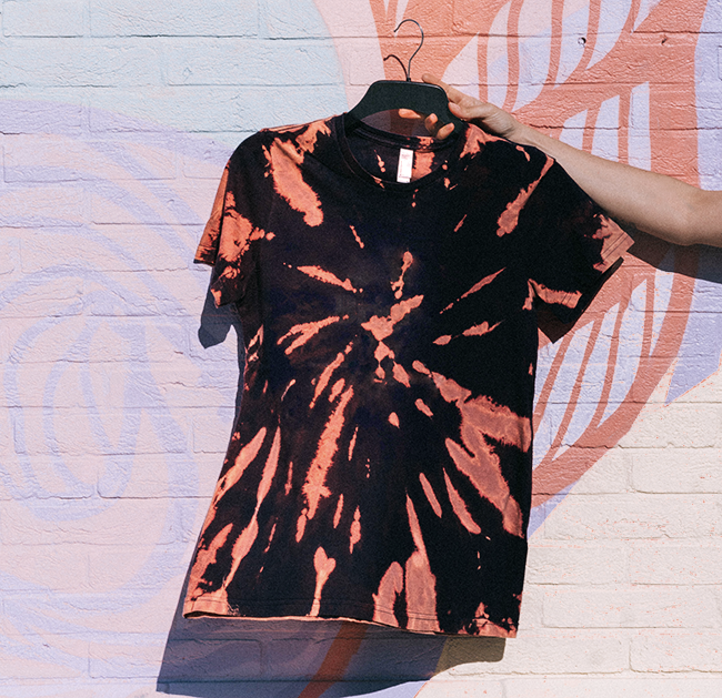 reverse tie dye
