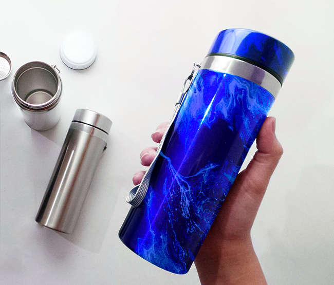 Alcohol ink tumbler