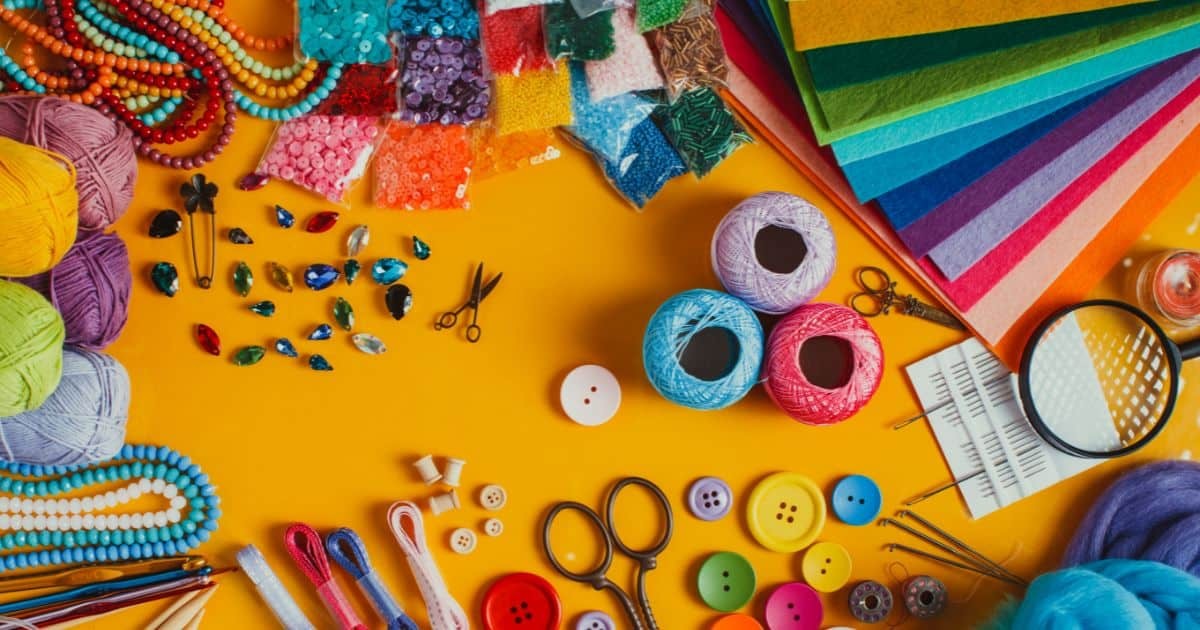 Craft Supplies Background